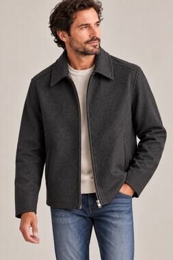 Vintage Gap Wool Blend Zip-Front Coat